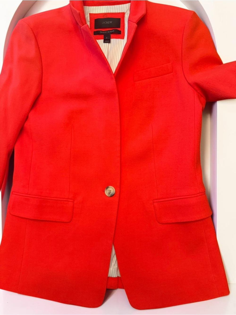 J.Crew Coral Statement Blazer Size 2 | Southern Game Day Chic EUC - Picture 4 of 16
